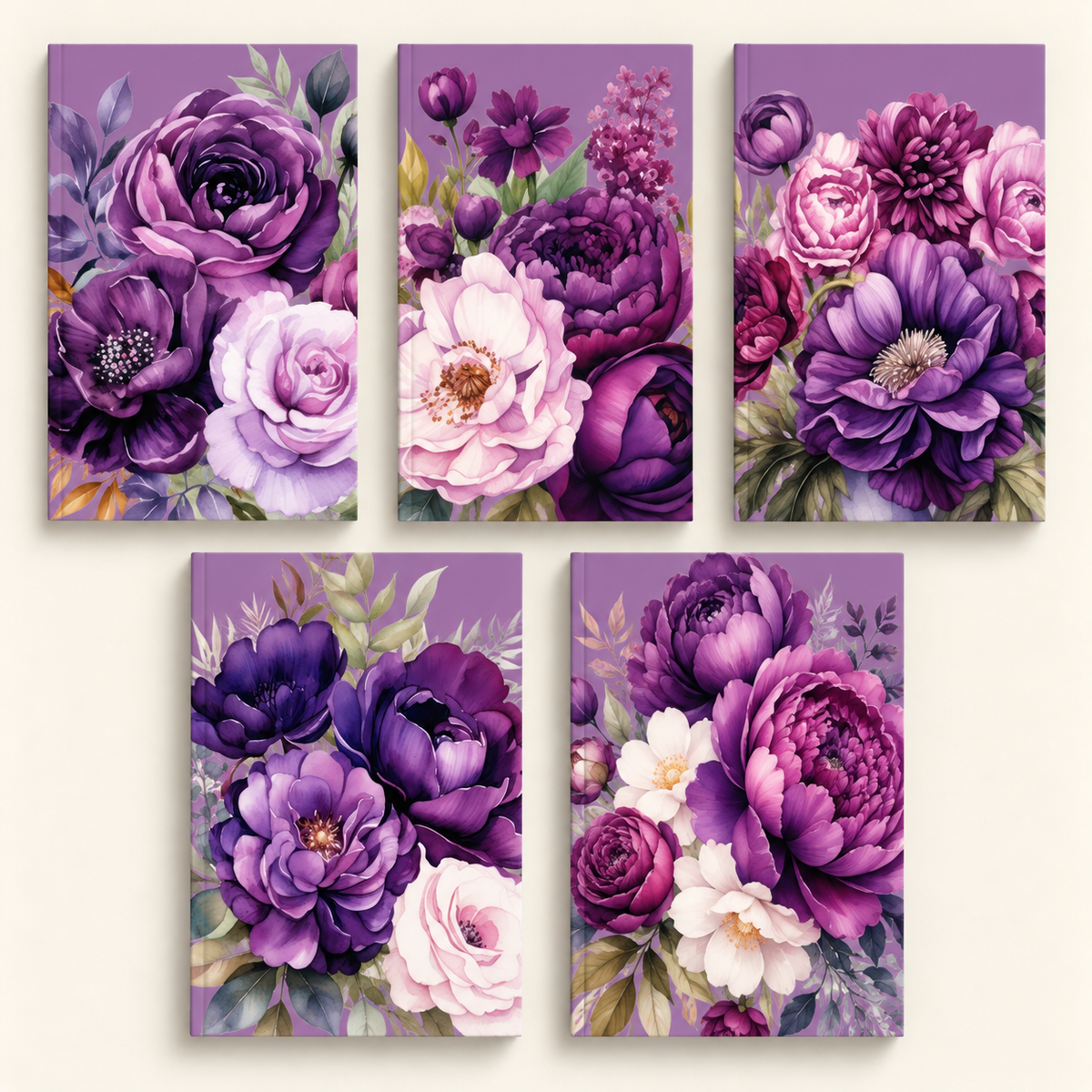 Purple on Purple Floral Collection