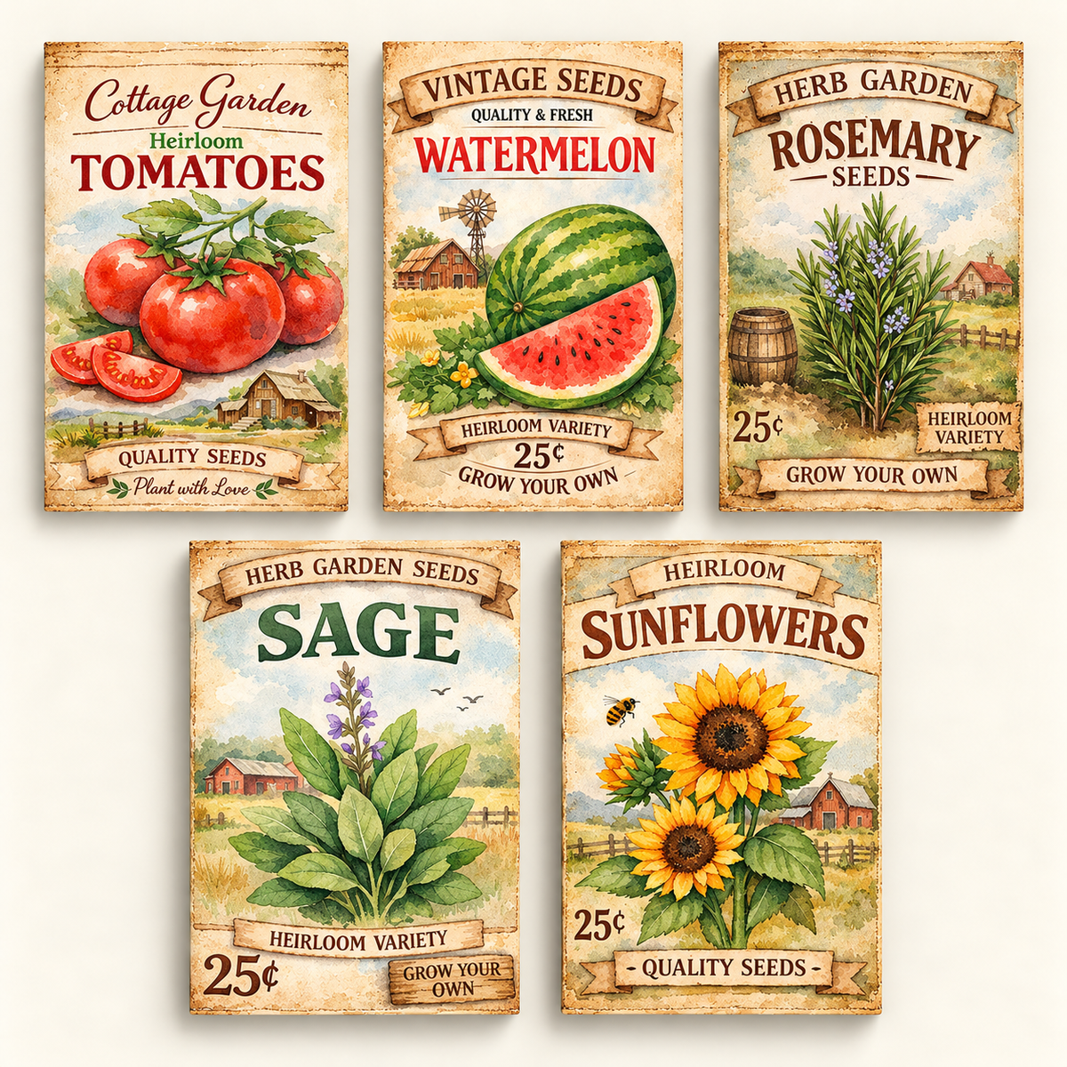 Vintage Garden Seed Collection